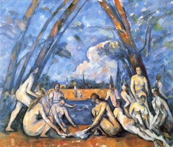 Поль Сезанн. Купальщицы. Холст, масло. 208х249. 1906. Художественный музей Филадельфии.