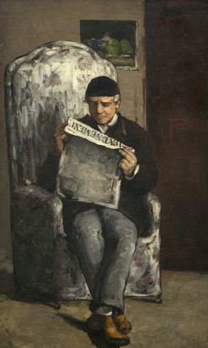 Поль Сезанн. Луи-Огюст Сезанн (Отец художника). Холст, масло. 198х119. 1866. Национальная галерея искусства (Вашингтон).