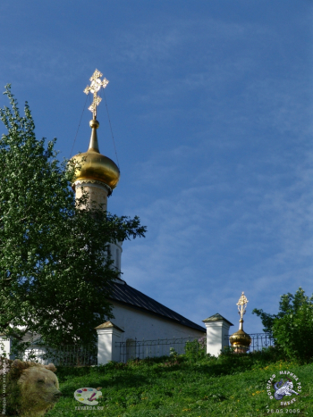 Городня на Волге. Вид с подножия земляных укреплений