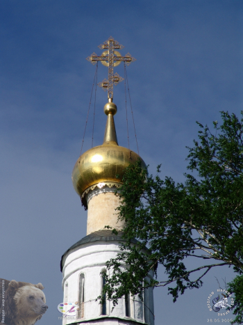 Городня на Волге. Маковка храма в выси