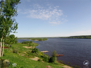 Городня на Волге. Вид на Волгу от храма