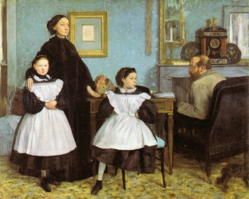 Эдгар Дега. Семья Беллели. Холст, масло. 200х253. 1860-1862. Музей Орсе.