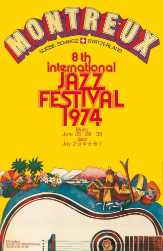 Неизвестный художник. 8-й фестиваль джаза в Швейцарии. 1974. Частное собрание.