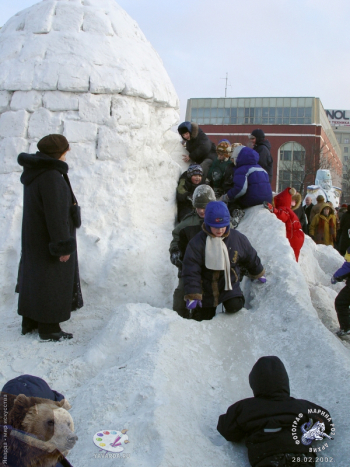 Снежный праздник. Снежная крепость в Музеоне