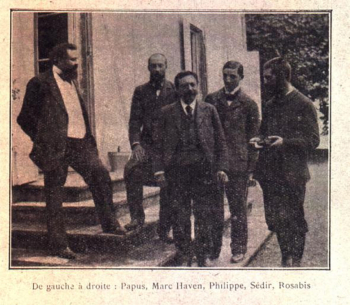 Сборище мартинистов во главе с Папюсом. 1908. Неизвестный фотограф.
