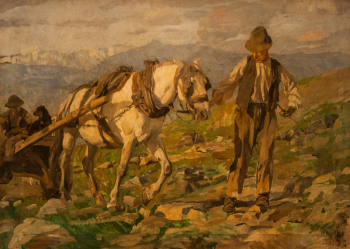 Этторе Тито. Азиаго. Холст, масло. 86,5х121. 1894. Музей изящных искусств (Гент).