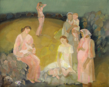 Лебедева Надежда Филипповна. Конец августа. Холст, масло. 64х80. 1989. Частное собрание.