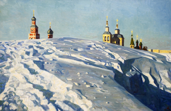 Зудов Николай Иванович. Зима в России. Холст, масло. 90x60. 2001. Частное собрание.