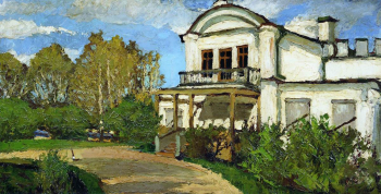Туржанский Леонард Викторович. Белый дом. Холст, масло. 66x116. 1910. Челябинский государственный музей изобразительных искусств.