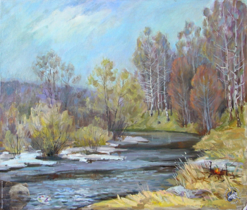 Стариков Михаил Михайлович. Весна. Холст, масло. 60х72. 2000. Авторское собрание.