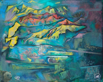 Лолаев Арнольд Георгиевич. Ностальгия. Холст, масло. 1997. Авторское собрание.