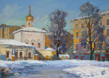 Зимний день. Сретенский бульвар.