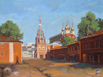 Лето. Улица Полянка.