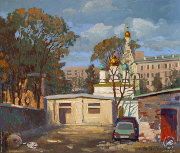 Московский дворик. Перед дождём.