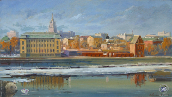 Последний снег на Москва-реке