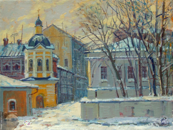 Серебристая зима. Крапивенский переулок.
