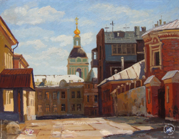 Солнечный день. Яузский бульвар.