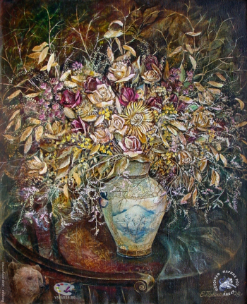 Полякова Елена Владимировна. Воспоминание. Холст, масло. 90х70. 1998. Частное собрание.