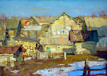 Пентюх Владимир Викторович. Весеннее утро. Холст, масло. 49х70. 2000. Частное собрание.