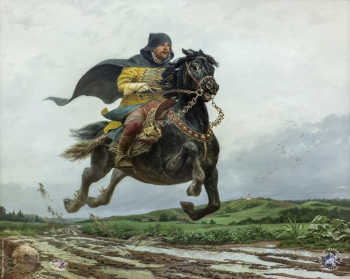 Ефошкин Сергей Николаевич. Опричник. Холст, масло. 80х100. 2013. Авторское собрание.