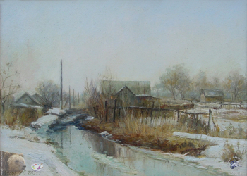Егоркин Владимир Дмитриевич. Весна. Холст, масло. 35х25,3. 2003. Авторское собрание.