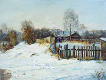 Егоркин Владимир Дмитриевич. Зима. Холст, масло. 30х40. 2000. Авторское собрание.