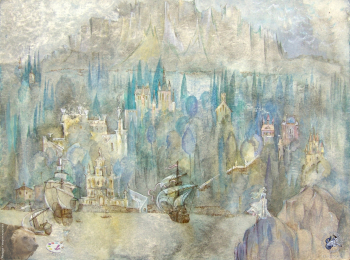 Ленникова Ирина Александровна. Одиночество. Бумага, смешанная техника. 40х30. 1972. Авторское собрание.