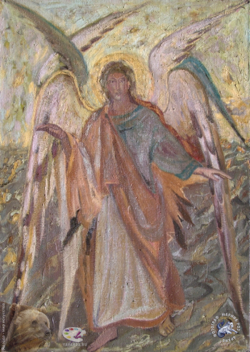 Пётр Григорьев. Серафим. Холст, масло. 121х85. 1998. Авторское собрание.