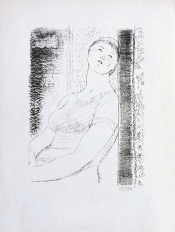 Якобсон Александра Николаевна. Слеза. Бумага, литография. 53х37. 1966. Частное собрание.