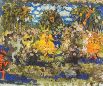 Сапунов Николай Николаевич. Голландка Лиза. Холст, темпера. 55х74. 1910. Государственная Третьяковская галерея.
