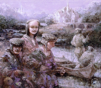 Ольга Медведева. Ночь. Холст, масло. 70х80. 2000. Частное собрание.