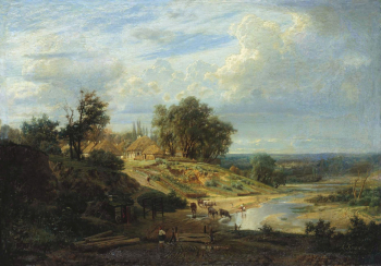 Киселёв Александр Александрович. Окрестности Харькова. Холст, масло. 78х112. 1875. Донецкий областной художественный музей.
