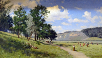 Киселёв Александр Александрович. Сенокос. Холст, масло. 69х107. 1894. Сочинский художественный музей имени Д.Д.Жилинского.