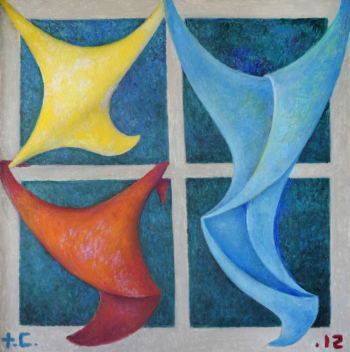 Сельвинская Татьяна Ильинична. Окно. Холст, масло. 120х120. 2012. Частное собрание.