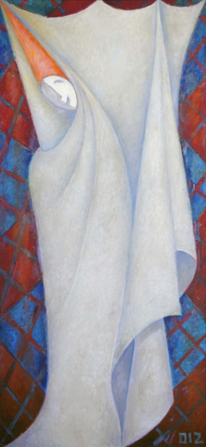 Сельвинская Татьяна Ильинична. Пьеро. Холст, масло. 150х70. 2012. Частное собрание.