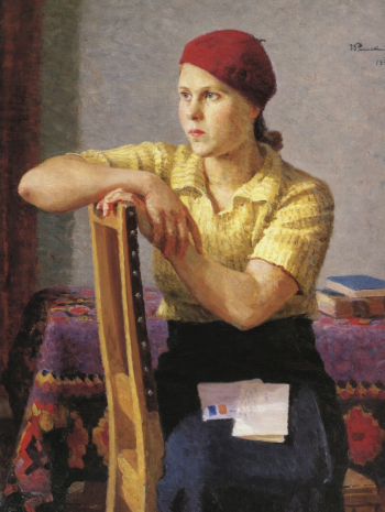 Ряжский Георгий Георгиевич. Письмо. Холст, масло. 100х79. 1939. Государственный Русский музей.