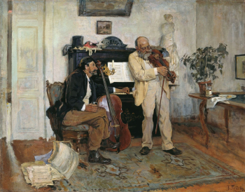 Пынеев Константин Петрович. Жанровая сцена. Холст, масло. 63х80. 1904. Харьковский художественный музей.
