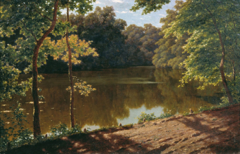 Шультце Иван Фёдорович. Парк в Нескучном. Пруд. Холст, масло. 66х93. 1919. Сумской художественный музей имени Никанора Онацкого.