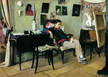 Корин Алексей Михайлович. Больной художник. Холст, масло. 78х109. 1892. Государственная Третьяковская галерея.