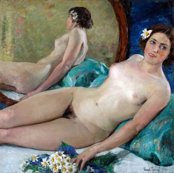 Грабарь Игорь Эммануилович. Флора. Холст, масло. 82х82. 1934. Курская государственная картинная галерея имени А.А.Дейнеки.