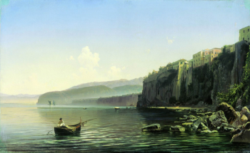 Боголюбов Алексей Петрович. Берег моря. Холст, масло. 48х78. 1850-е. Воронежский областной художественный музей имени И.Н.Крамского.