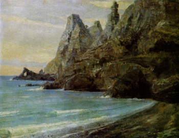 Поленов Василий Дмитриевич. Крым. Карадаг. Холст, масло. 1912. Николаевский художественный музей имени В.В.Верещагина.