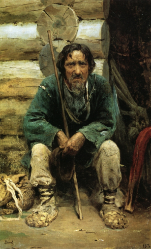 Поленов Василий Дмитриевич. Сказитель былин Никита Богданов. Холст, масло. 69х43. 1876. Государственная Третьяковская галерея.