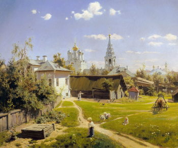Поленов Василий Дмитриевич. Московский дворик. Холст, масло. 64х80. 1878. Государственная Третьяковская галерея.