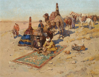 Рубо Франц Алексеевич. Кавказская сцена. Холст, масло. 70х90. Частное собрание.