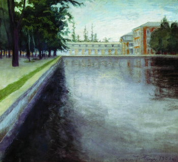 Бенуа Александр Николаевич. Петергоф. Бумага, пастель. 45х50. 1900. Курская государственная картинная галерея имени А.А.Дейнеки.