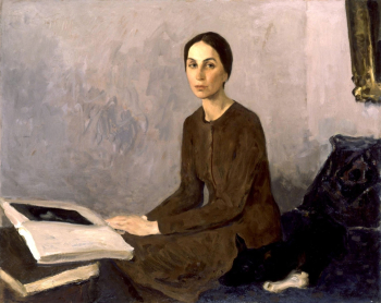 Угаров Борис Сергеевич. Портрет жены. Холст, масло. 100х130. 1974. Государственный Русский музей.