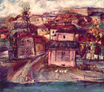 Щукин Юрий Прокопьевич. Старый Воронеж. Холст, масло. 80х70. 1933. Местонахождение картины неизвестно.