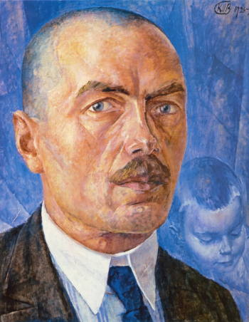 Петров-Водкин Кузьма Сергеевич. Автопортрет. Холст, масло. 80,5х65. 1926-1927. Государственный Русский музей.