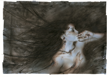 Луис Ройо. Запретный сюрприз II. Акрил. 2000. Частное собрание.